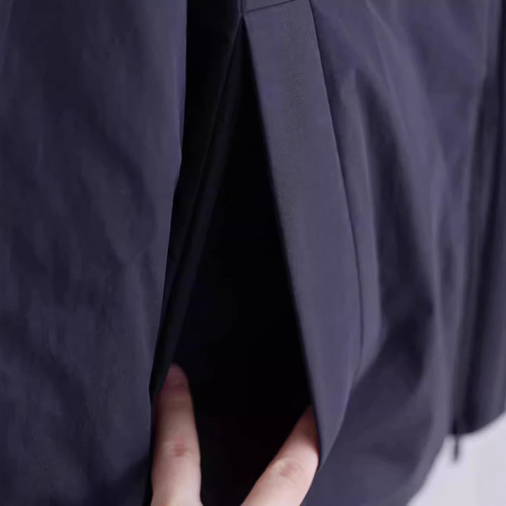 Women's transitional jacket with high collar and side pockets Mune Fashion