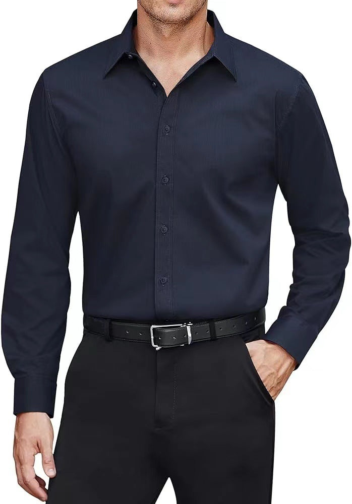 Men's tailored business shirt with Kent collar and easy-care cotton blend Mune Fashion