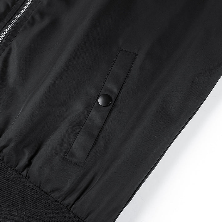Men's bomber jacket with integrated hood, arm pocket and contrast lining Mune Fashion