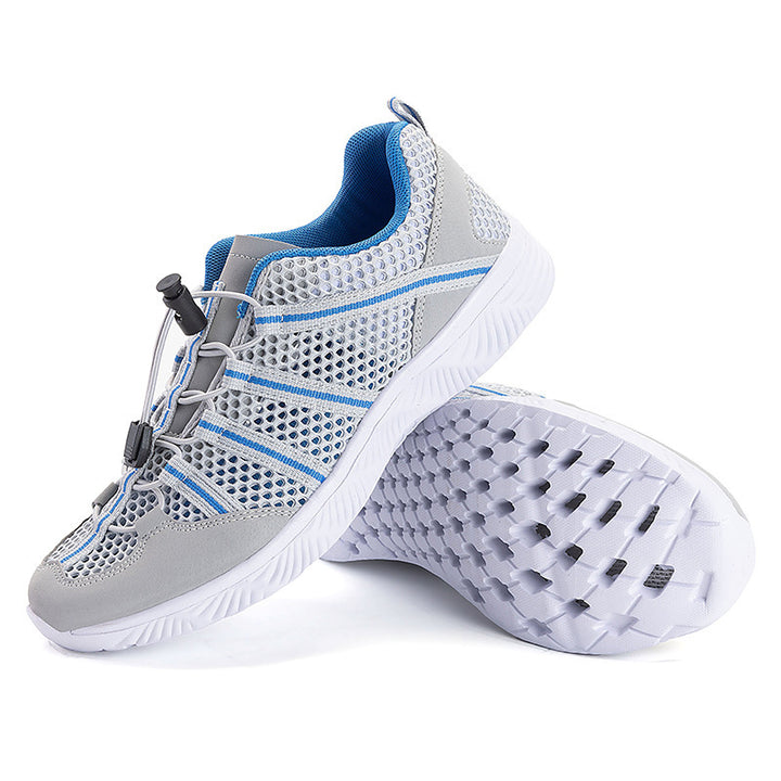 Women’s breathable mesh sneakers with drawstring closure, ultra-light EVA flex sole and padded heel collar Mune Fashion