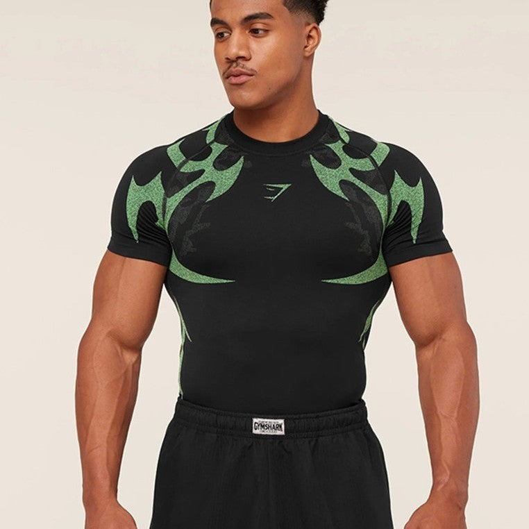 Men's seamless shaping functional shirt with compression effect and ergonomic muscle zones Mune Fashion