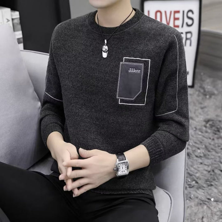 Men's Comfortable Knit Sweater with Practical Pockets Mune Fashion