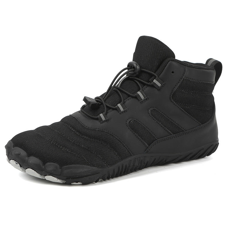 Unisex nan ankle-high barefoot-like watersports shoe with quick lacing and flexible profile sole Mune Fashion