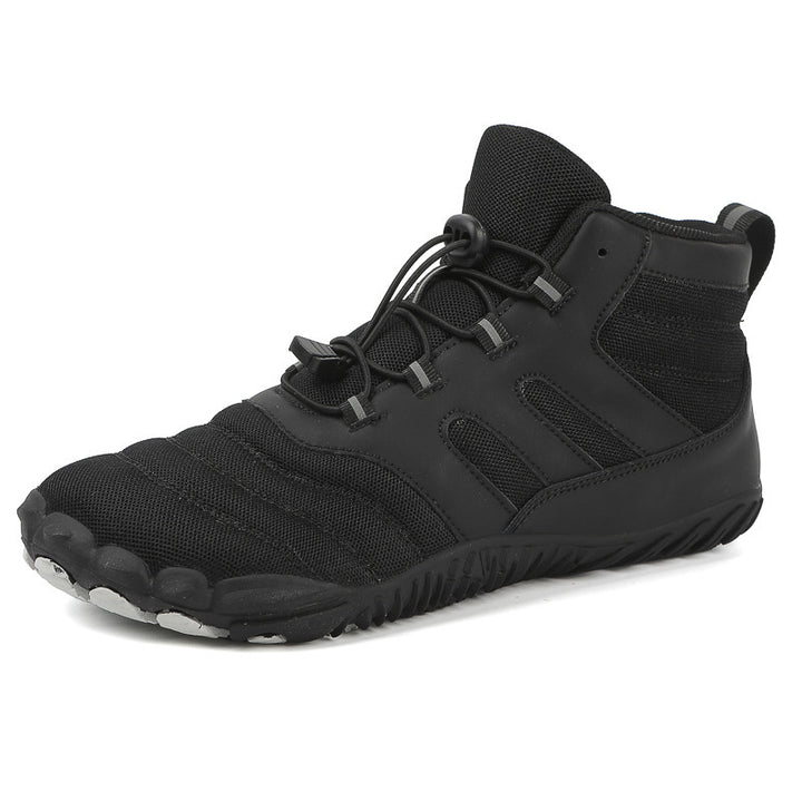 Unisex nan ankle-high barefoot-like watersports shoe with quick lacing and flexible profile sole Mune Fashion