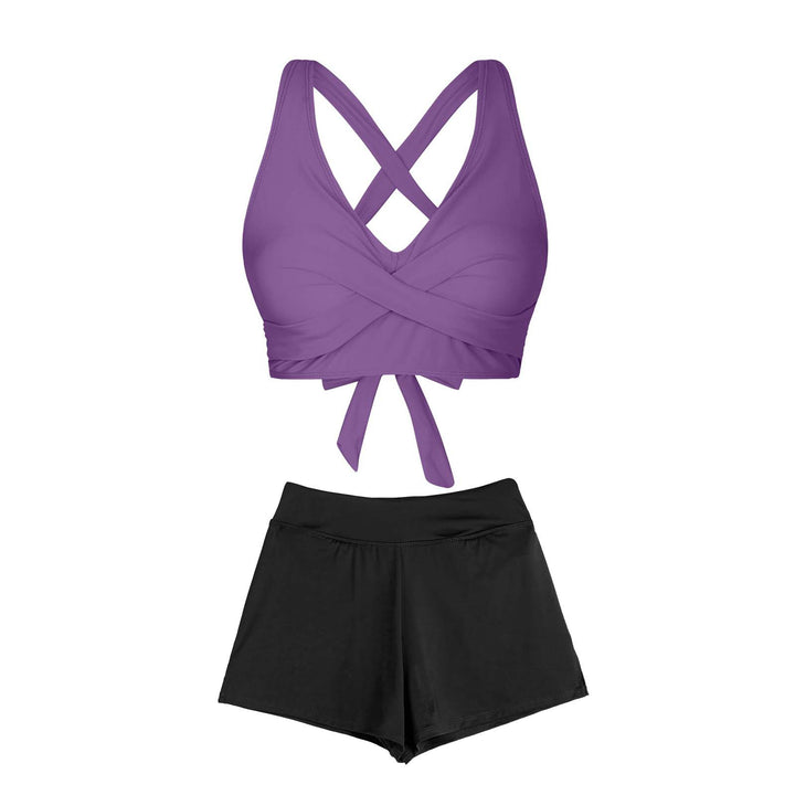 Women's Two-Piece Swimsuit with Floral Design Mune Fashion