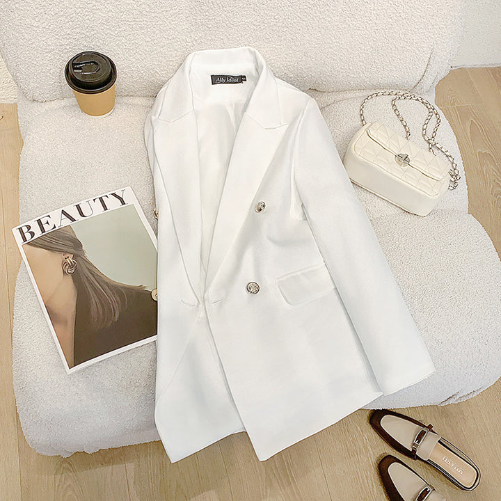 Women Modern Double Button Fastened Blazer Mune Fashion