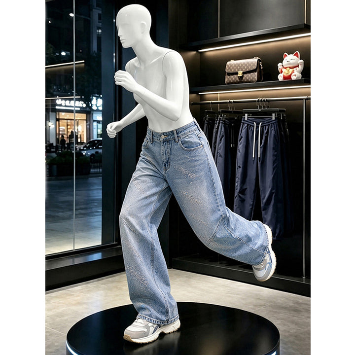 Women's Fashion Wide-Cut Jeans Mune Fashion