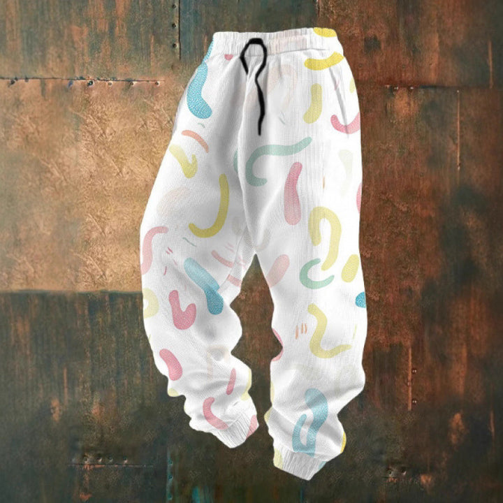 Women's Comfortable Leisure Pants with Creative Print Mune Fashion