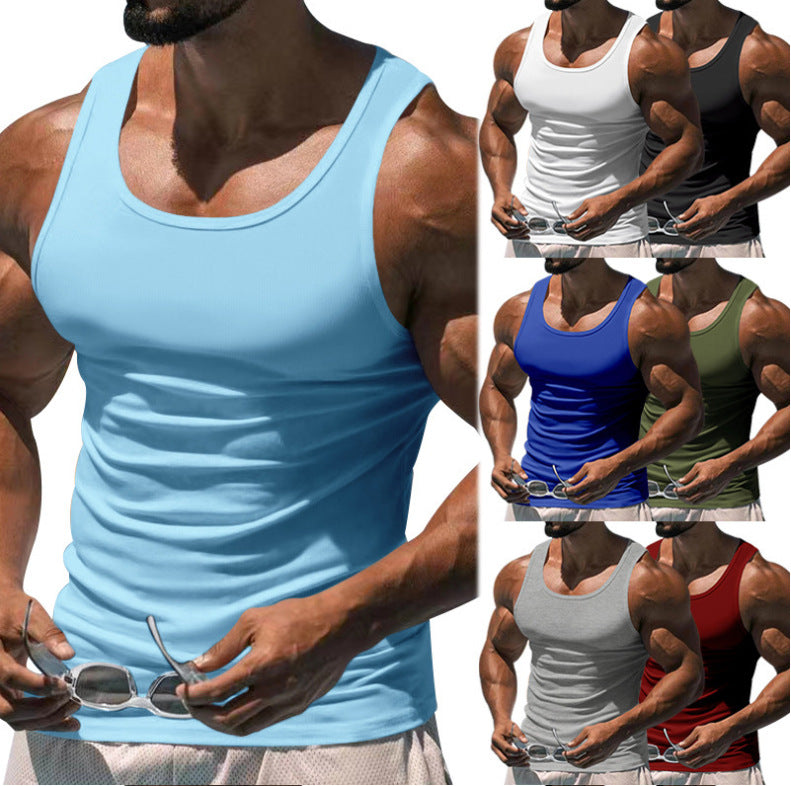 Men's figure-hugging functional tank top with high armholes and stretch jersey Mune Fashion
