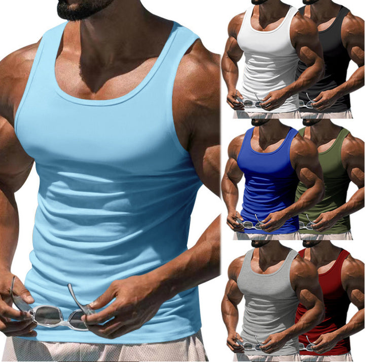 Men's figure-hugging functional tank top with high armholes and stretch jersey Mune Fashion