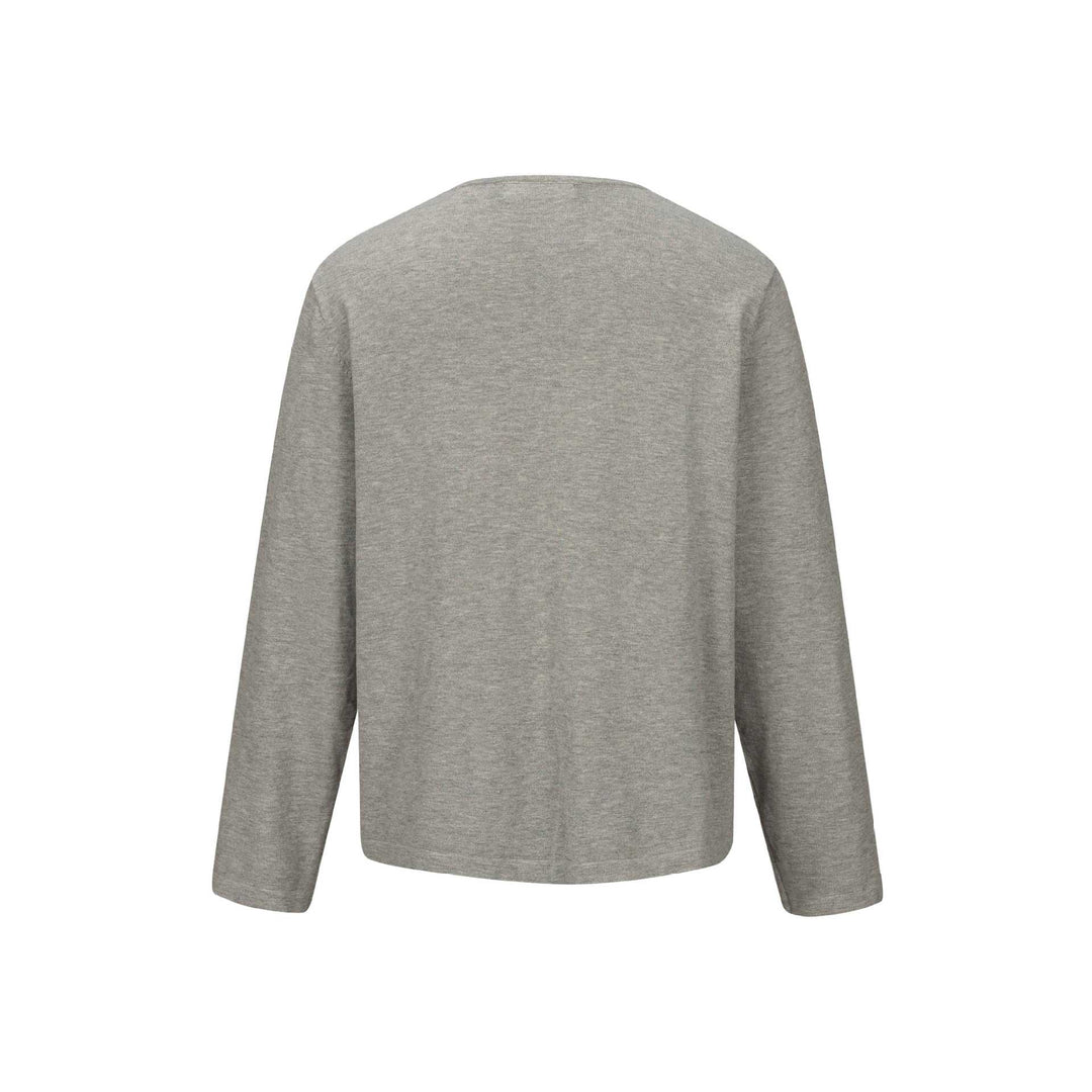 Unisex Minimalist Henley Long Sleeve Shirt made of Thermal Jersey with Button Placket Mune Fashion