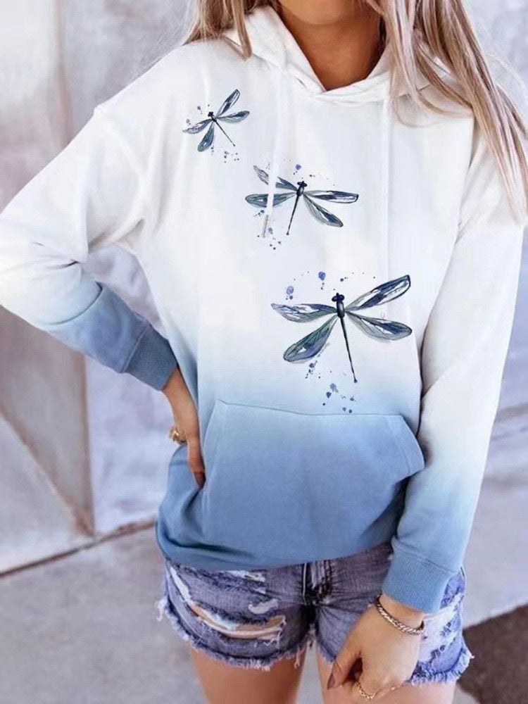 Women's Halloween Hoodie with Pumpkin and Cat Print, Sequin Decoration and Oversize Cut Mune Fashion