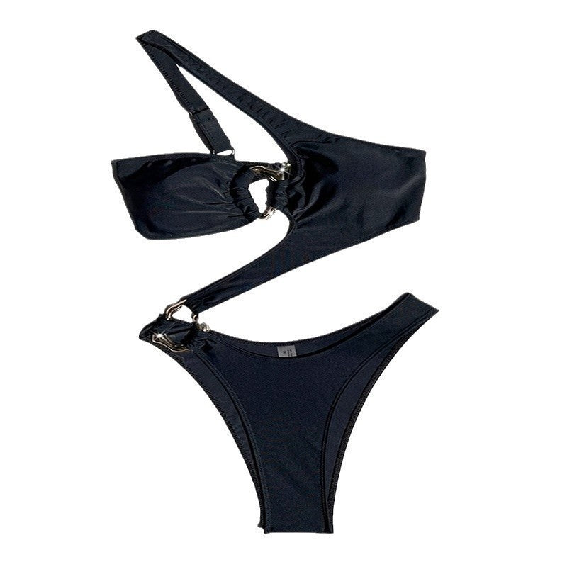 Ladies One-Sided Swimsuit with High-Quality Ruffle Details Mune Fashion