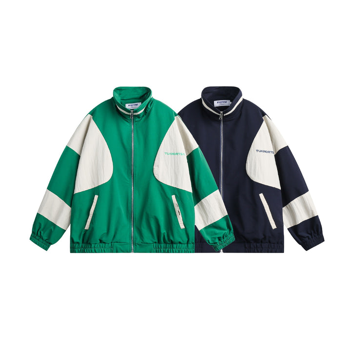 Unisex Boxy-Colorblock-Training Jacket with high stand-up collar Mune Fashion