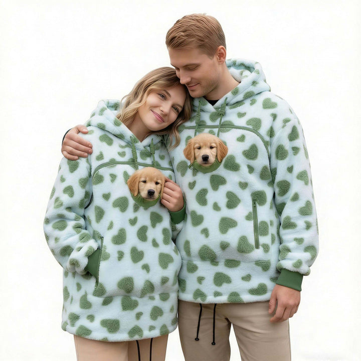 Women’s hoodie with integrated cat cave and extra soft fleece Mune Fashion