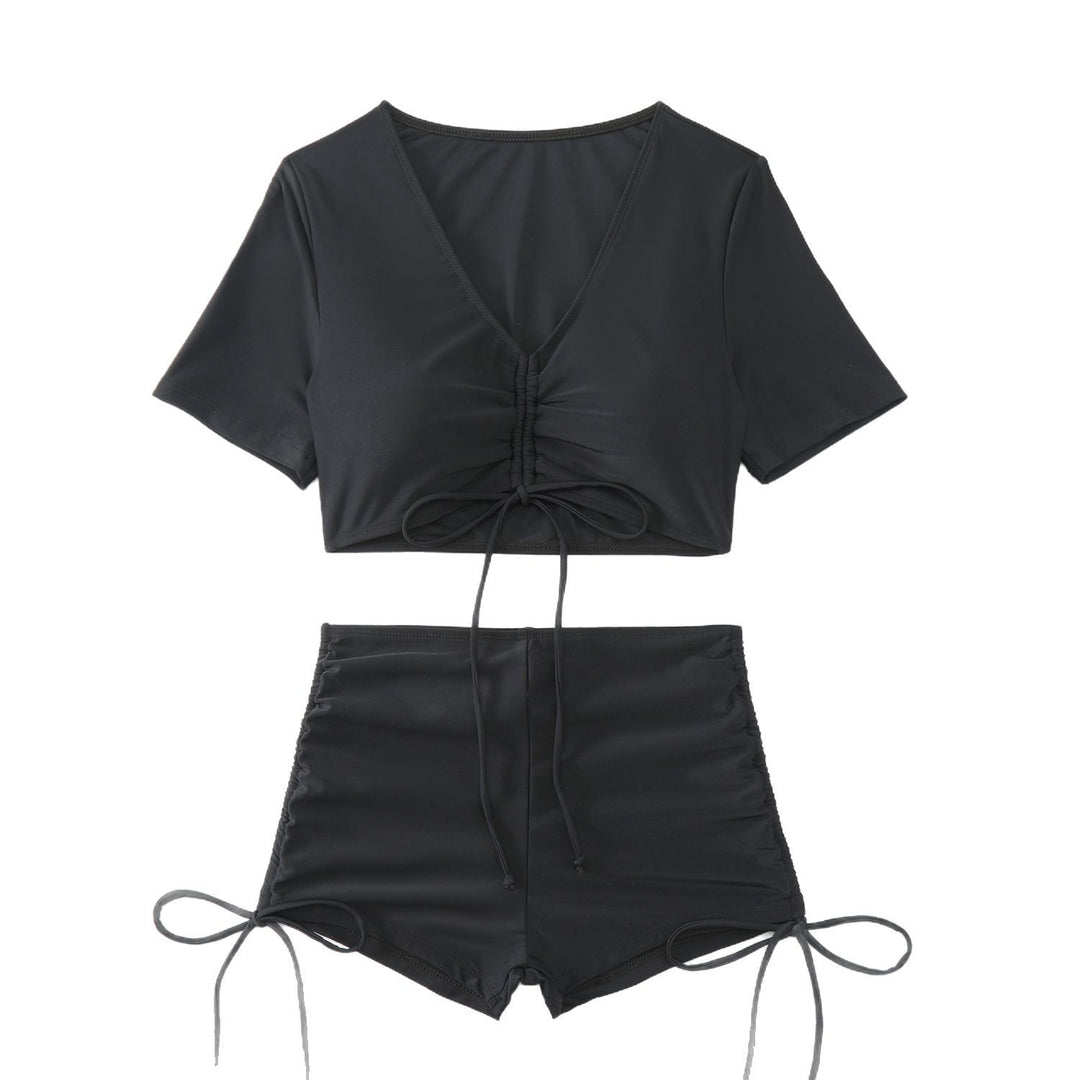 Women’s Crop Top and high-cut Swim Shorts Mune Fashion