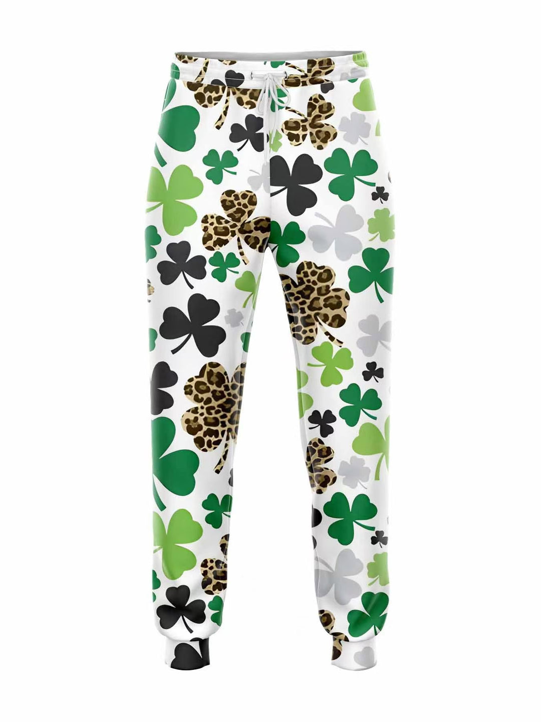 Women Fashionable Jogging Pants with Feather Pattern Mune Fashion