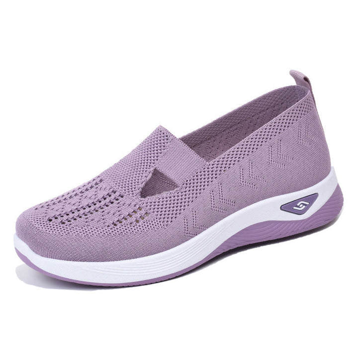Women Breathable Slip-On Sneakers with Elastic Design Mune Fashion