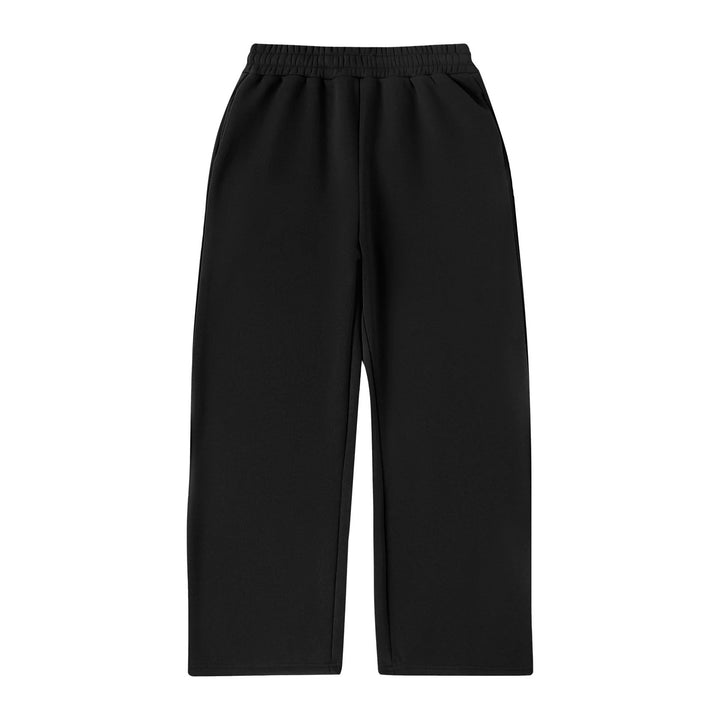 Women's wide cropped lounge pants with elastic waistband and side pockets Mune Fashion