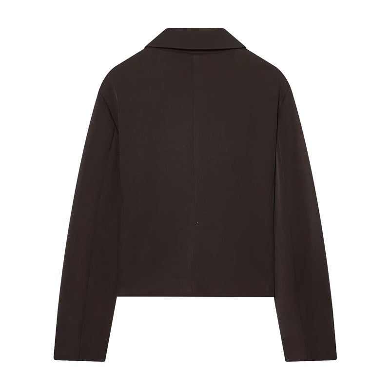 Women High-Waisted Flared Trousers with Belt Loops and Welt Pockets Mune Fashion