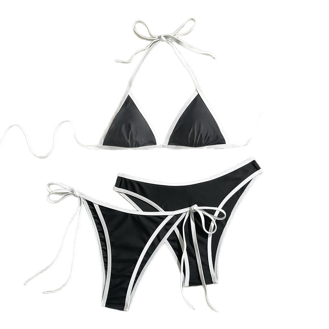 Women's Triangle Bikini with Elegant Ties Mune Fashion
