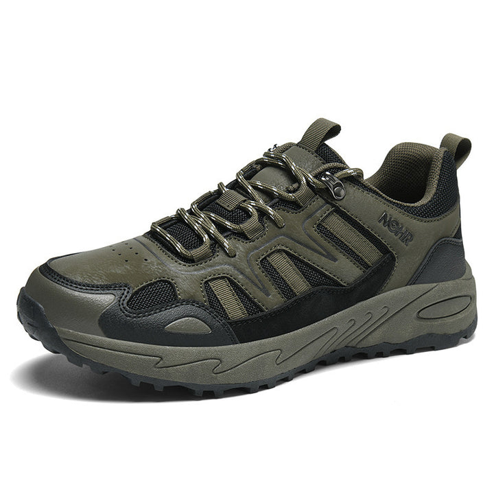 Men's outdoor expedition sneakers with reinforced toe cap, shock-absorbing hollow chamber sole, and profiled trail profile Mune Fashion
