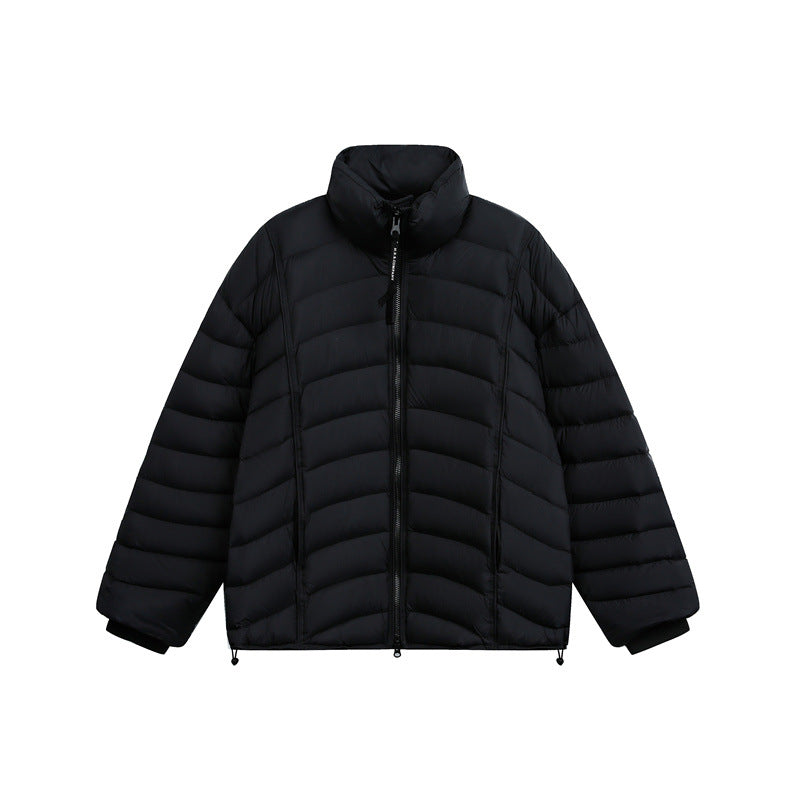 Women's short cut ultralight quilted jacket with stand-up collar Mune Fashion