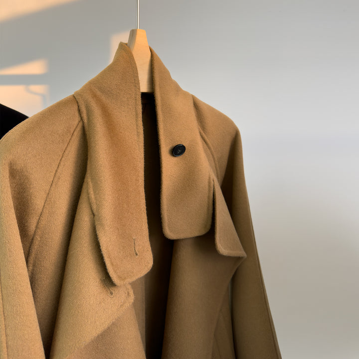 Women luxurious wool blend coat Mune Fashion