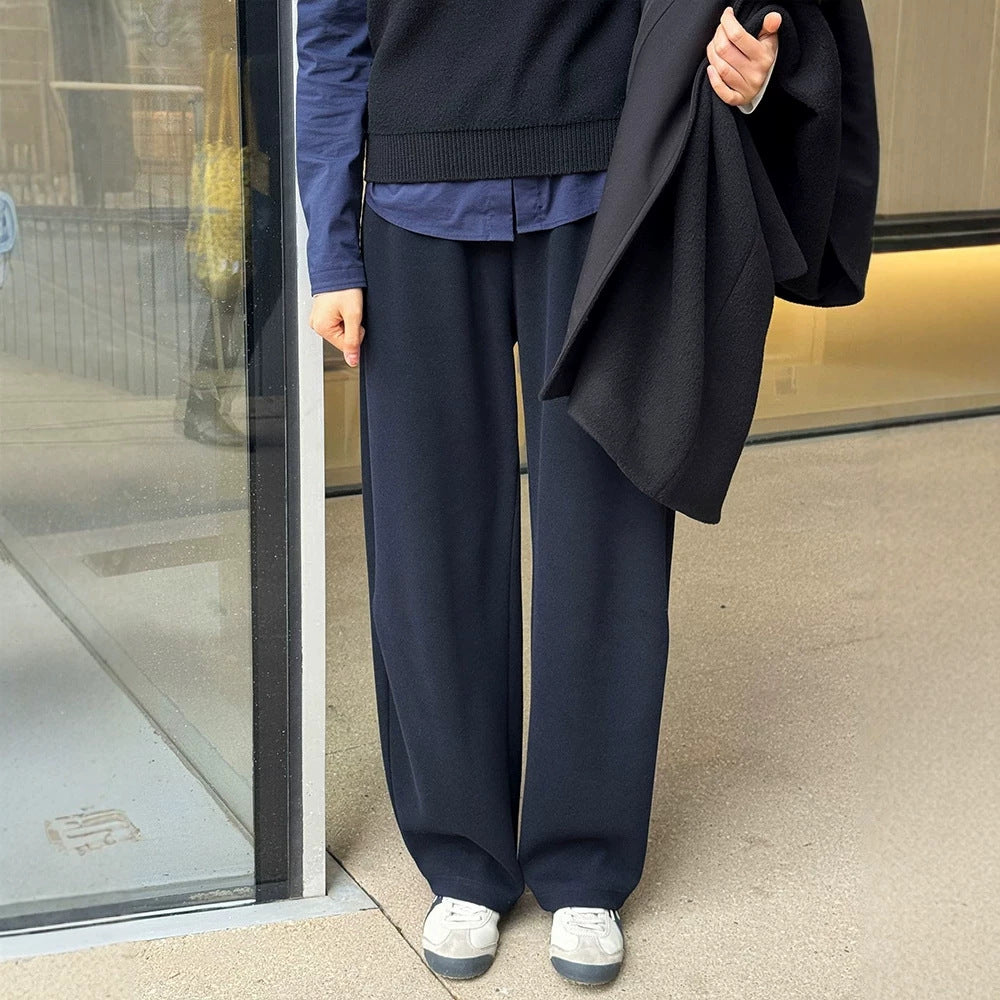 Women's Wide Cut Suit Pants Mune Fashion