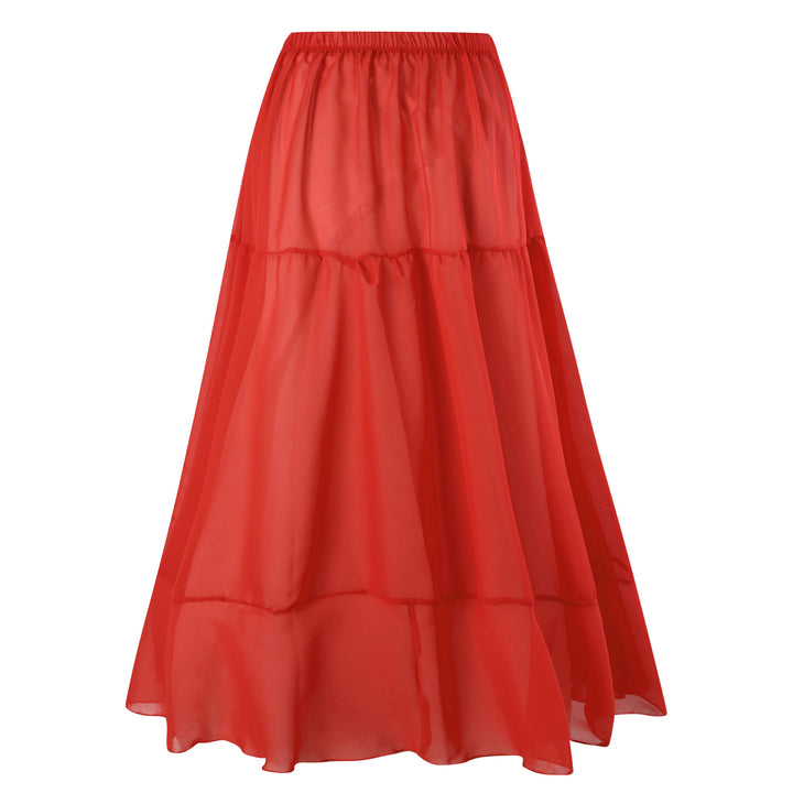 Women's swimsuit with voluminous ruffle hem and matching maxi skirt Mune Fashion