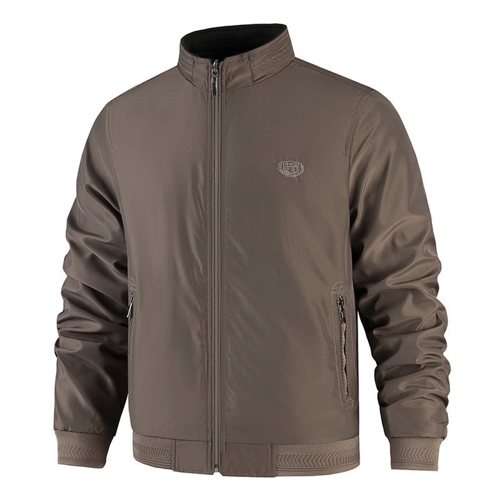 Men's Fashion Transitional Jacket with High Collar and Practical Side Pockets Mune Fashion