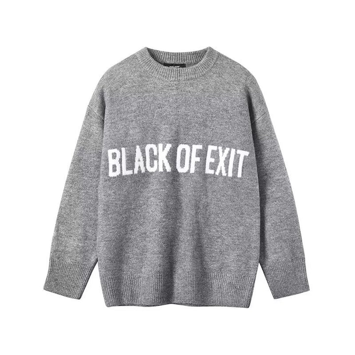 Women's Casual Oversized Sweater with Creative Print Mune Fashion