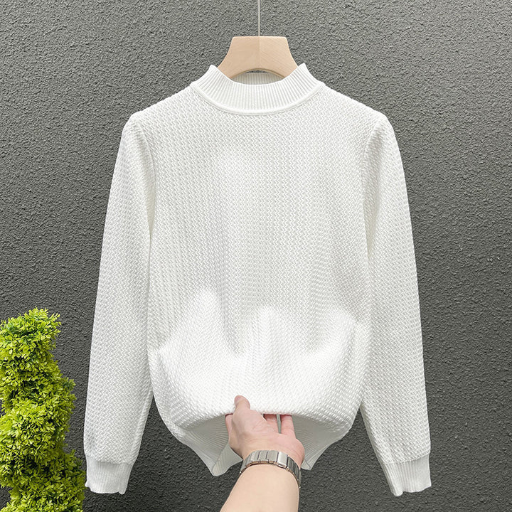 Women Structured Turtleneck Sweater made of fine Waffle Knit Mune Fashion