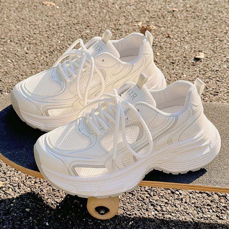 Women Chunky Sneakers with breathable mesh upper and padded sole Mune Fashion