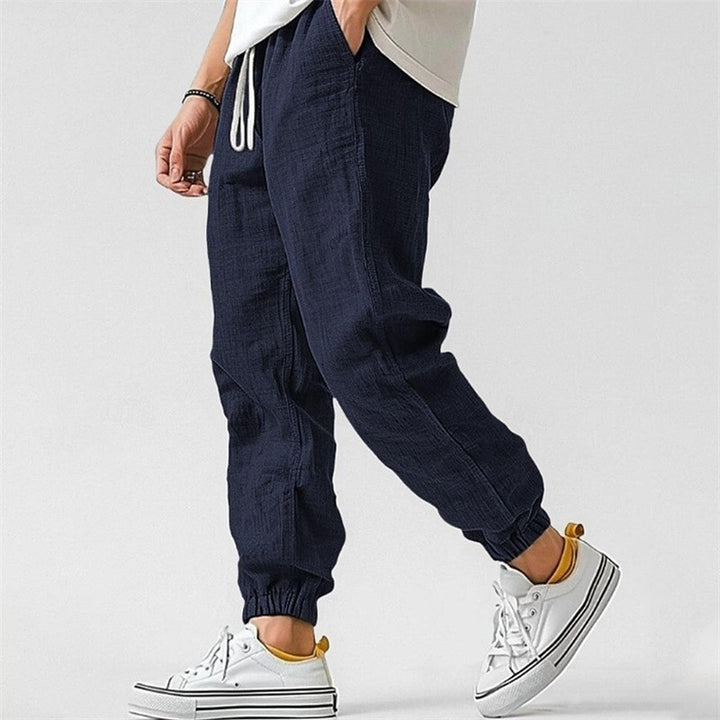 Men's Lightweight and Comfortable Linen Jogging Pants Mune Fashion