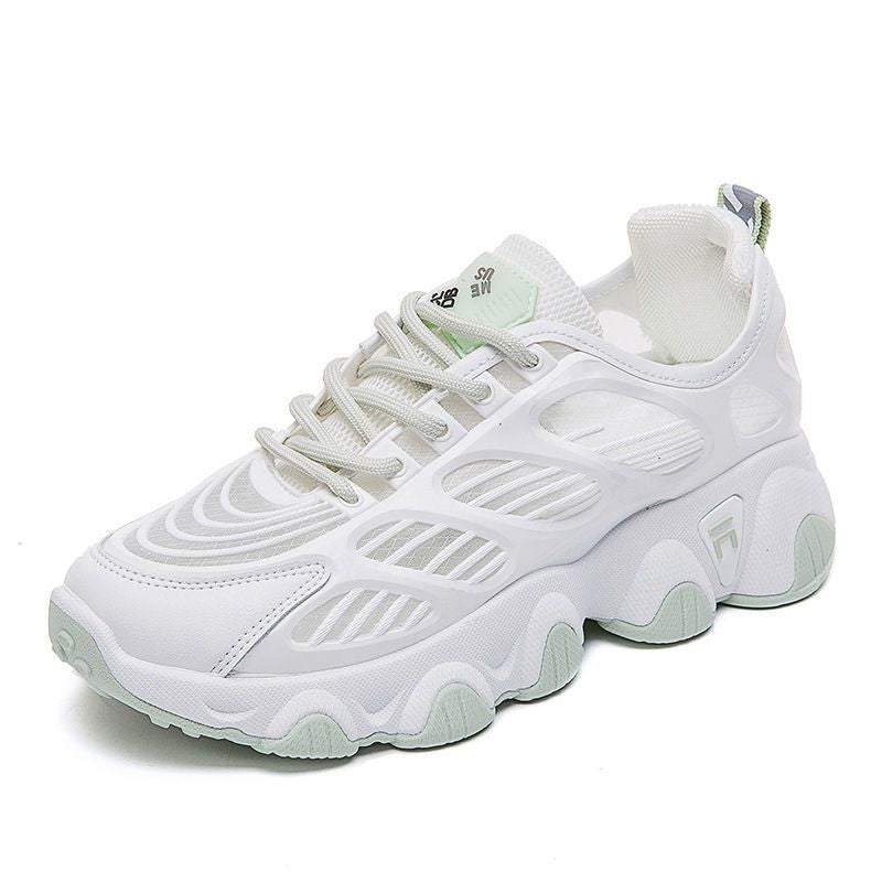Women's Breathable Sports Sneakers with Flexible Sole Mune Fashion