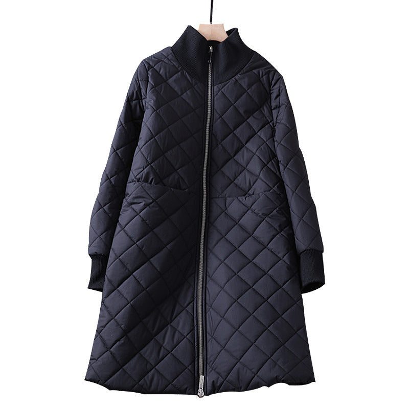 Women's Fashion Quilted Long Coat Mune Fashion