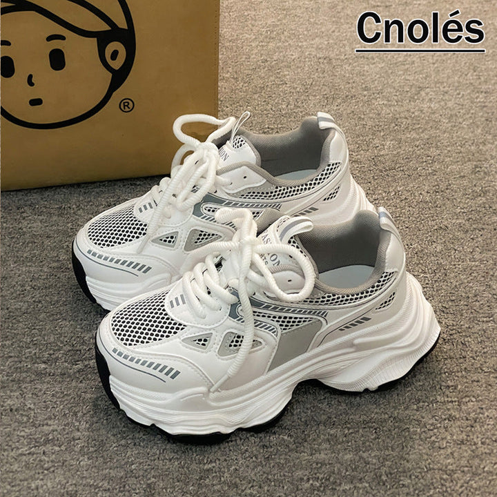 Women's Fashion Chunky Sneakers with Breathable Mesh Upper and Pronounced Profile Mune Fashion