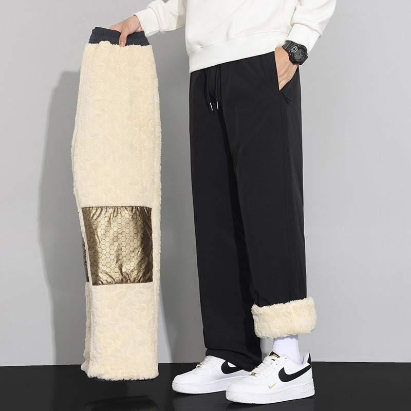 Men's Sporty Fleece Pants with Innovative Inserts