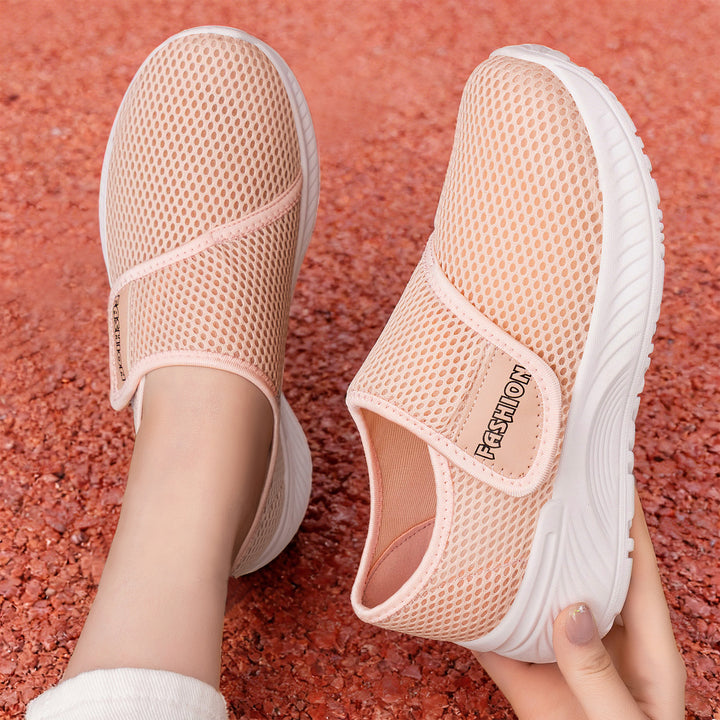 Women’s health comfort slippers with velcro closure, breathable 3D mesh and shock-absorbing EVA sole Mune Fashion