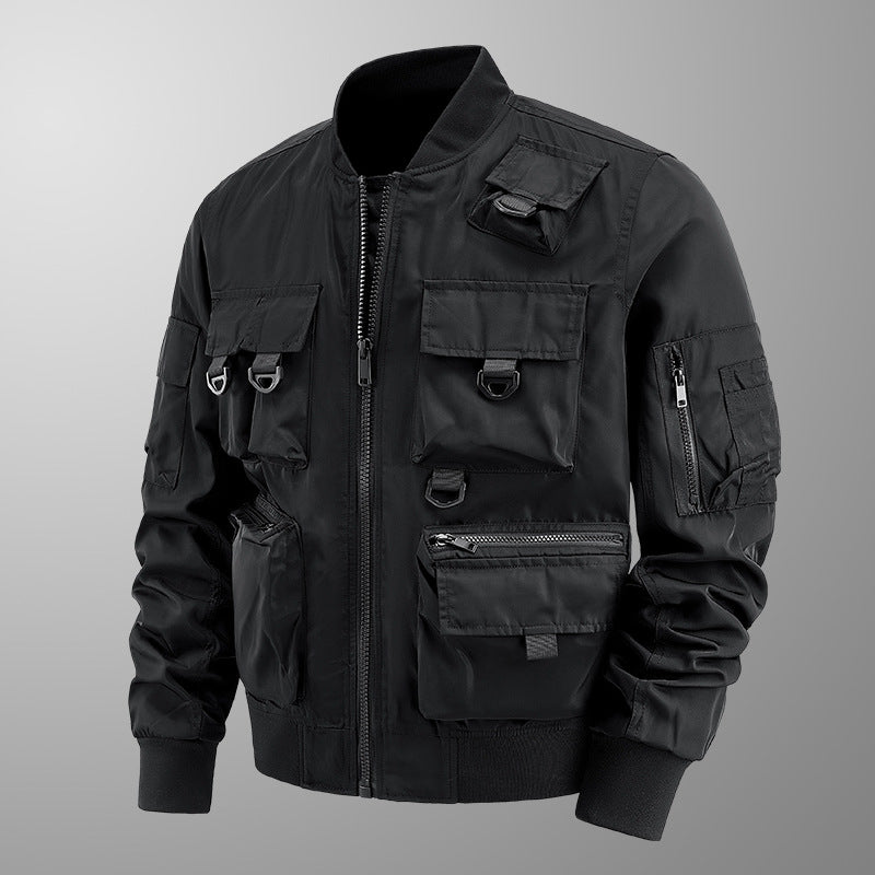 Men's tactical multifunctional bomber jacket with multiple pockets Mune Fashion