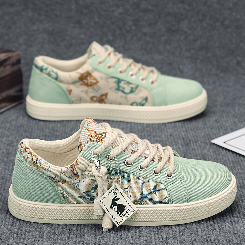 Women's Fashion Sneakers with Unique Textile Design Mune Fashion