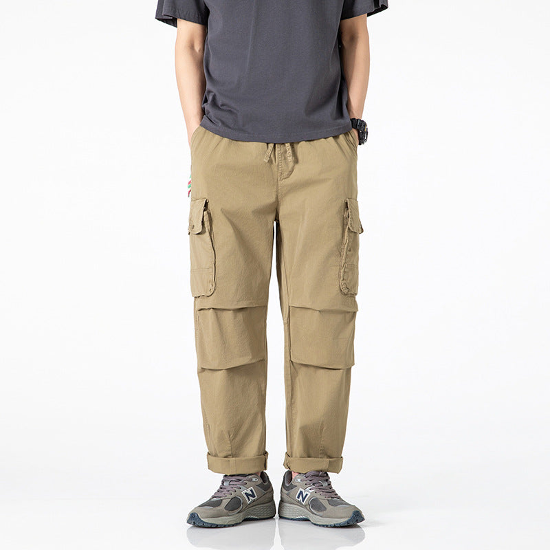 Men's Relaxed-Fit Multi-Pocket Cargo Pants made of lightweight cotton blend Mune Fashion