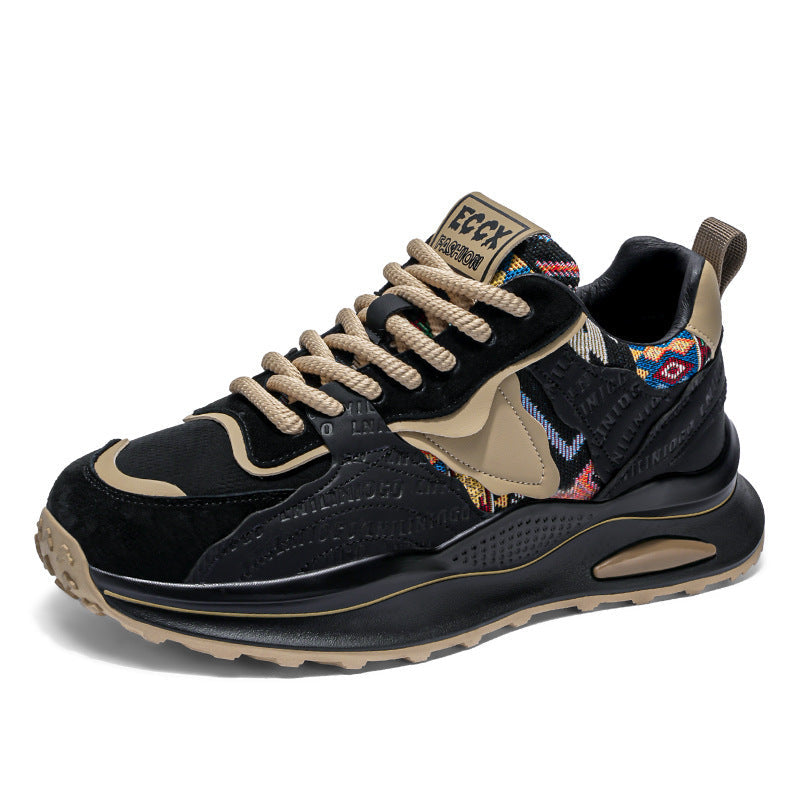 Women's sporty sneakers with geometric upper material and cushioning profile sole Mune Fashion