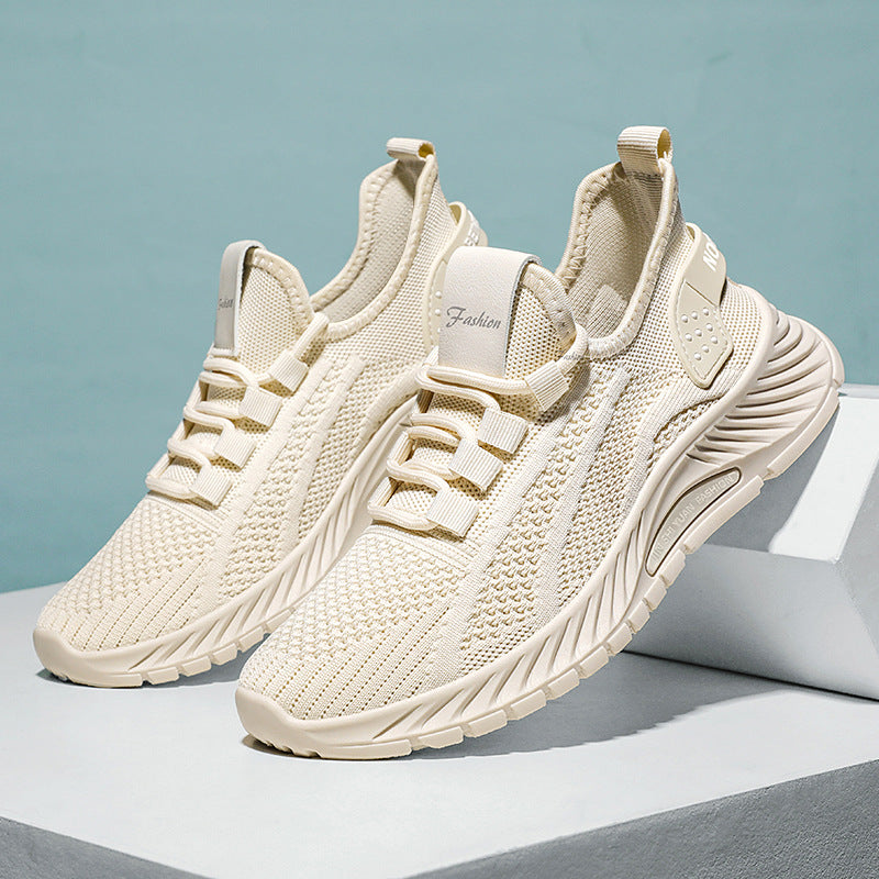 Unisex nan lightweight knitted sports sneakers with memory foam and slip-resistant profile sole Mune Fashion