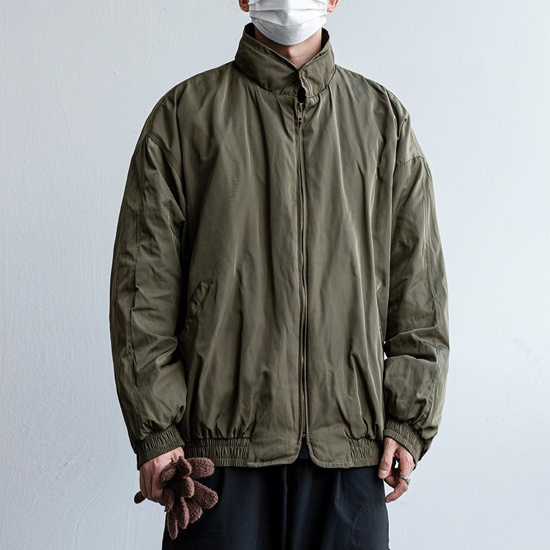 Men's Comfortable Quilted Jacket with High Collar Mune Fashion
