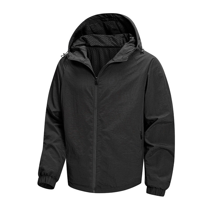 Men's Ultralight Packable Hoodie Jacket with Breathable Mesh Lining Mune Fashion