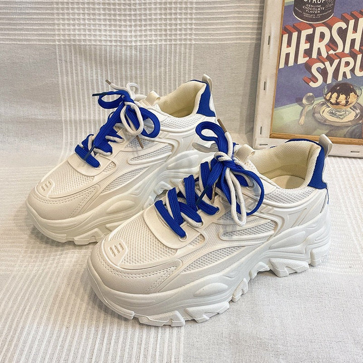 Women Chunky Sneakers with breathable mesh surface and non-slip sole Mune Fashion