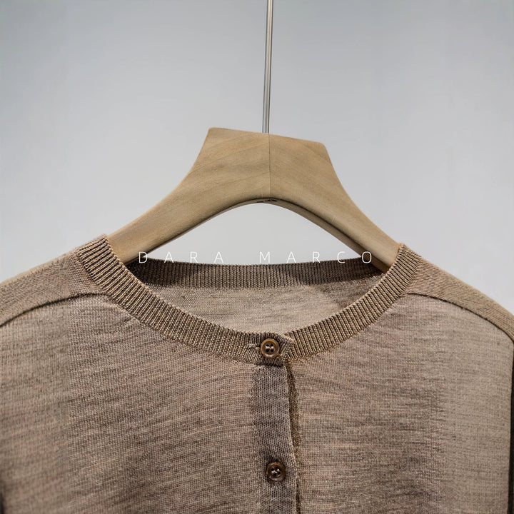 Women Classic Button Cardigan Drune