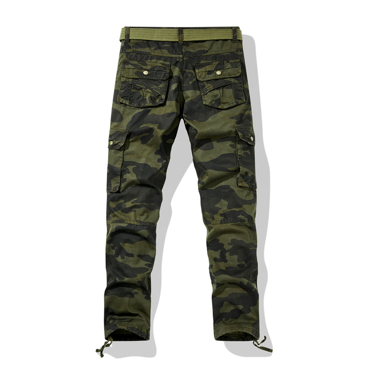 Men's cargo pants in utility style with reinforced knees, multiple pockets and drawstring waistband Mune Fashion